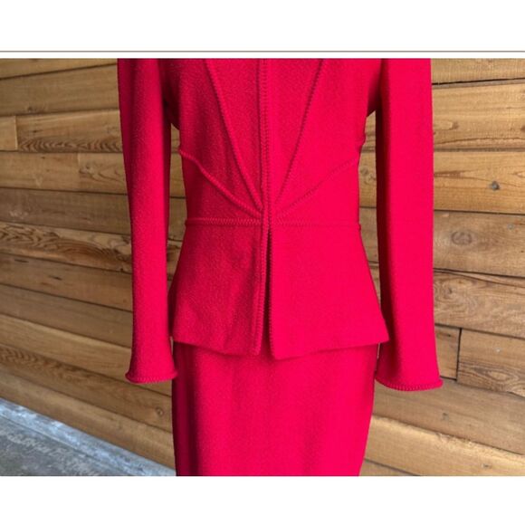 St. John Collection Textured Knit Jacket and Skirt Set.  *note - Picture 4 of 13